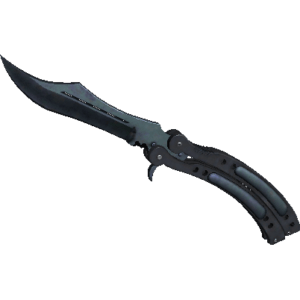 Butterfly Knife | Blue Steel (Minimal Wear)