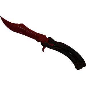 Butterfly Knife | Crimson Web (Minimal Wear)
