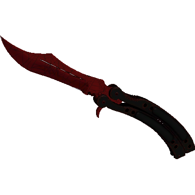 Butterfly Knife | Crimson Web (Minimal Wear)