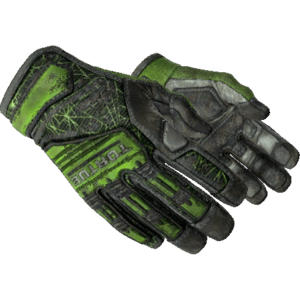 Specialist Gloves | Emerald Web (Battle-Scarred)