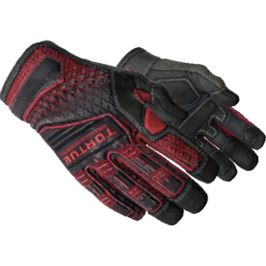Specialist Gloves | Crimson Kimono (Well-Worn)