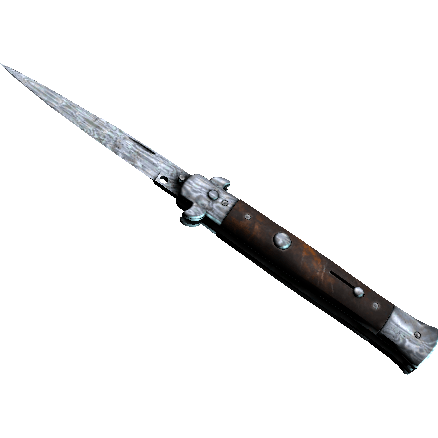 Stiletto Knife | Damascus Steel (Field-Tested)