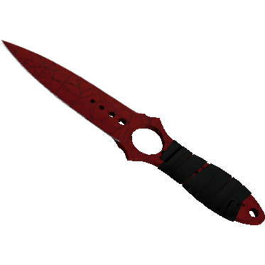 Skeleton Knife | Crimson Web (Minimal Wear)