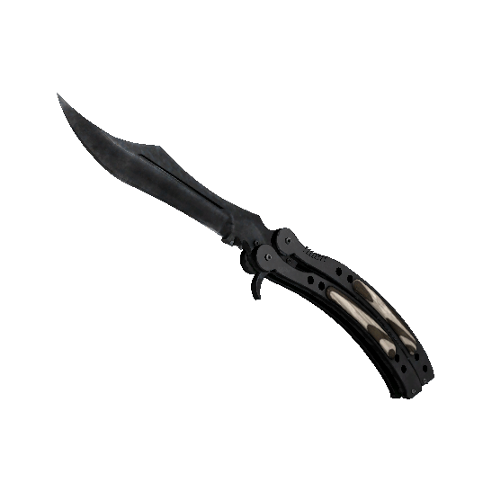 Butterfly Knife | Black Laminate (Field-Tested)